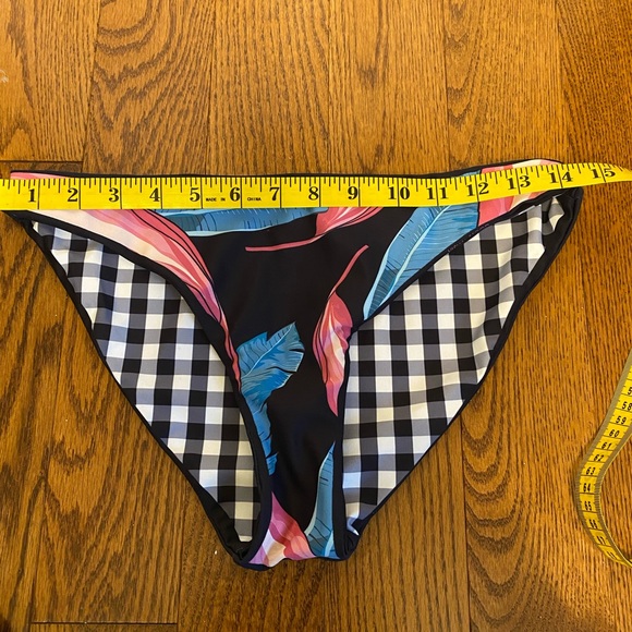 Boutique TALIA Reversible triangle Deep V BIKINI SET Size medium - Picture 7 of 11